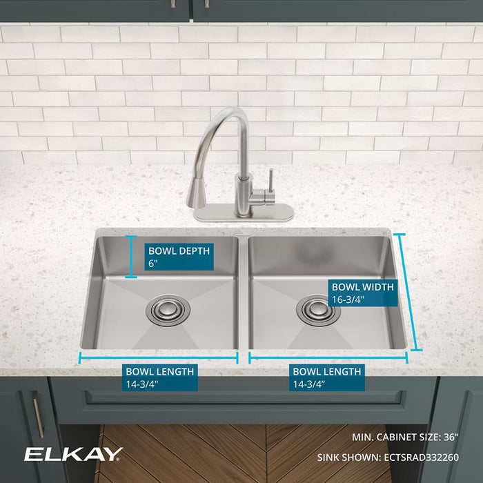 Crosstown Stainless Steel Kitchen Sink 8