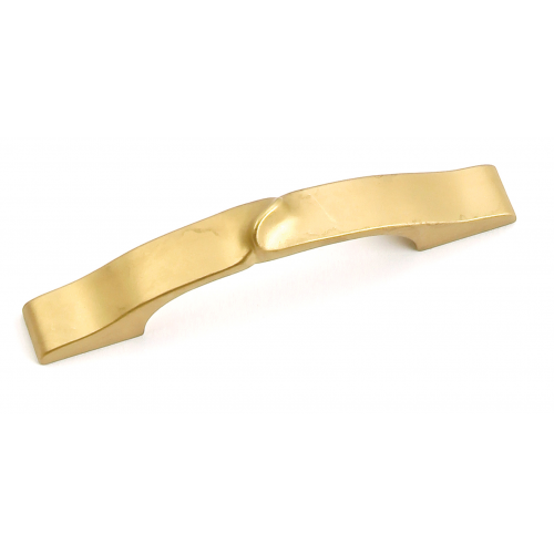Highline Zinc Alloy Cabinet Pull Satin Brass 1