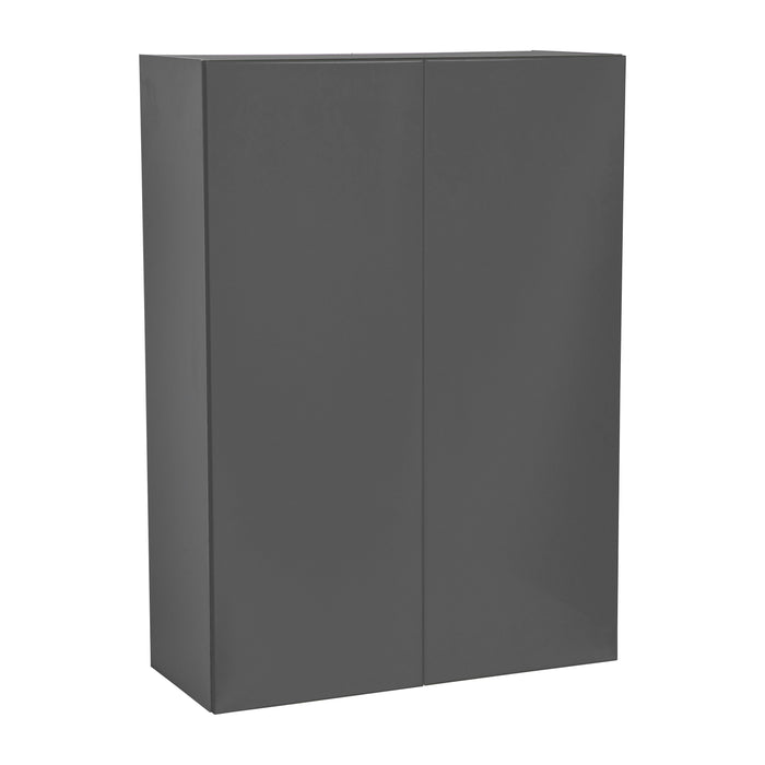 Wallkitchens Wood Grey Glossy Wall Cabinet Grey Glossy 1