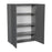 Wallkitchens Wood Grey Glossy Wall Cabinet Grey Glossy 2