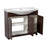 Classic Wood Brown Matte Bathroom Vanity Brown Matte 3