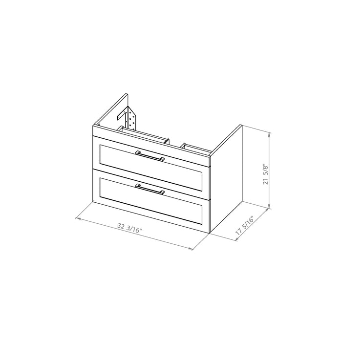 Palm Beach Wood White Matte Bathroom Vanity White Matte 7
