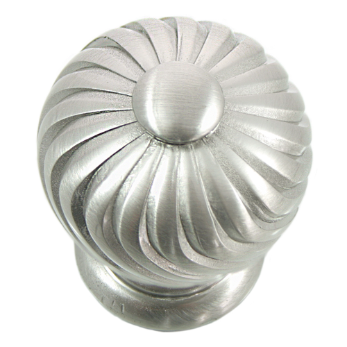 French Twist Zinc Alloy Cabinet Knob Brushed Satin Nickel 2