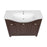 Classic Wood Brown Matte Bathroom Vanity Brown Matte 6