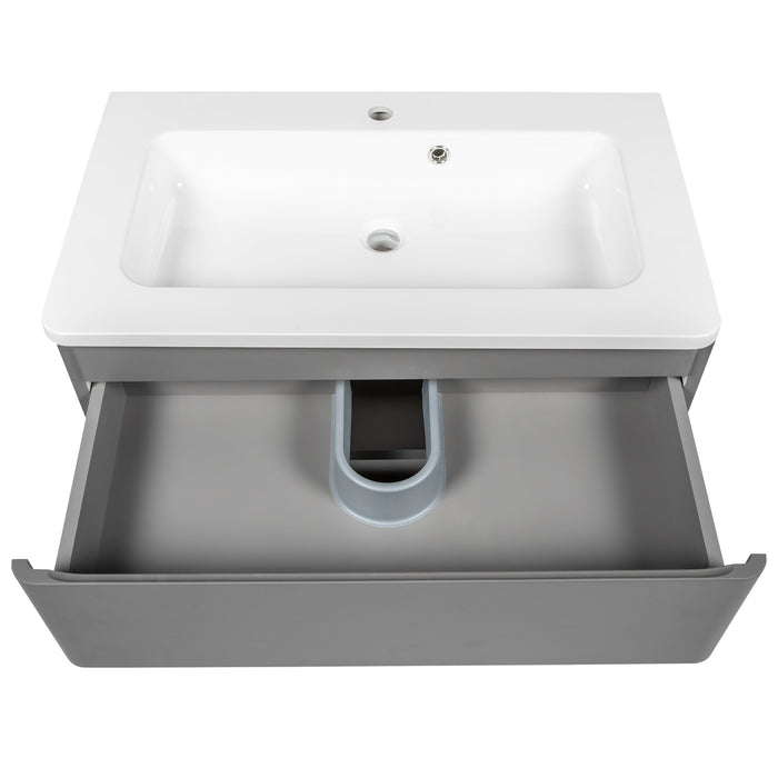 Comfort Wood Gray Matte Bathroom Vanity Gray Matte 6