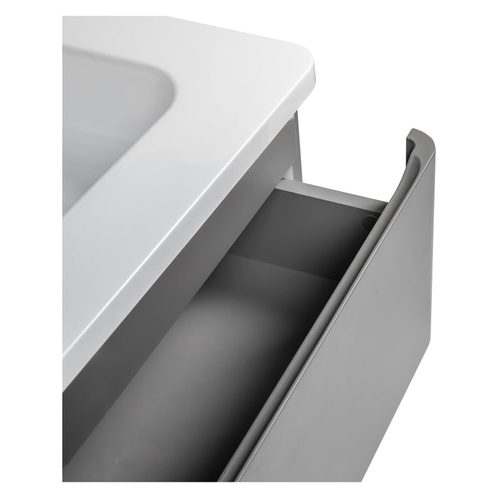 Comfort Wood Gray Matte Bathroom Vanity Gray Matte 5