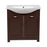 Classic Wood Brown Matte Bathroom Vanity Brown Matte 5