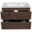 Comfort Wood Rosewood  Bathroom Vanity Rosewood 4
