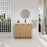 Plywood Glossy White & Light Oak Bathroom Vanity Glossy White & Light Oak 2
