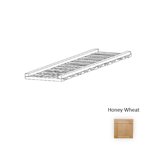 Framed Shaker Deluxe Wood Honey Wheat Wall Cabinet Natural clear coat 1