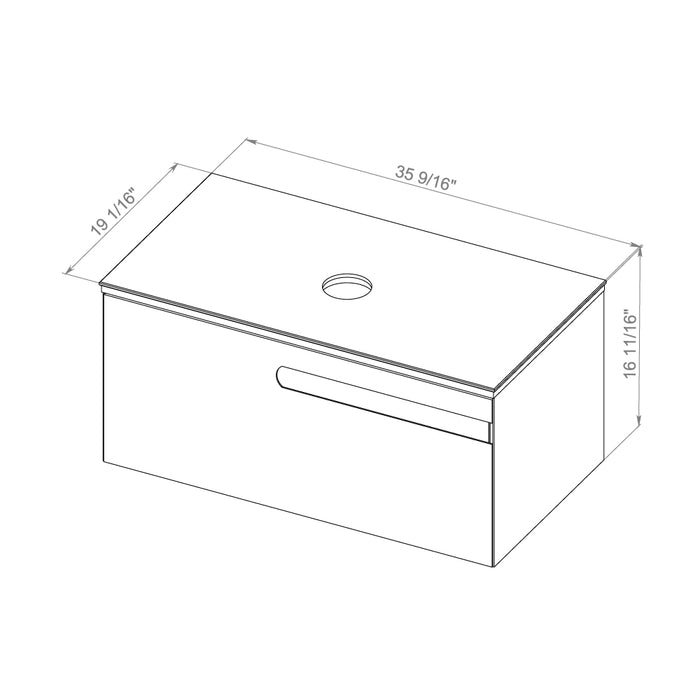 Ostin Wood White Matte Bathroom Vanity White Matte 8