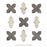 Istanbul Porcelain Templar Shield Day with Night Cross Tile Mixed 4