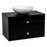 Dune Wood Black Matte Bathroom Vanity Black Matte 1