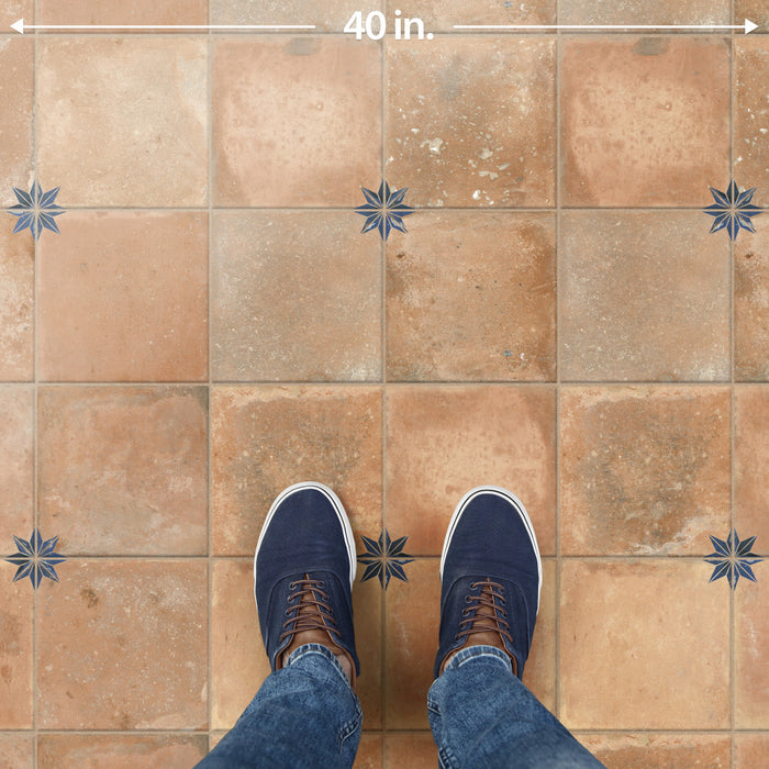 Kings Porcelain Nonna with Blue Star Tile Mixed 8