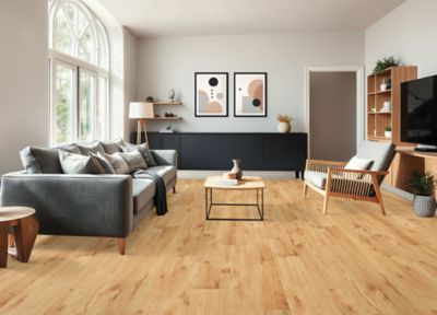 NatureTEK Plus Colossia Xxl Grain Oak Laminate Wood Plank Flooring - Textured