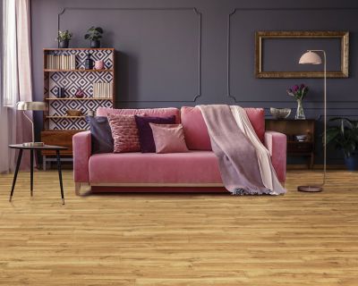 NatureTEK Plus Perdestia Buttertoast Oak Laminate Wood Plank Flooring - Textured