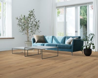 NatureTEK Plus Ellicott Point Gilded Page Oak Laminate Wood Plank Flooring - Textured