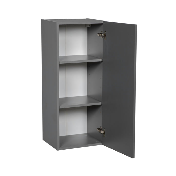Wallkitchens Wood Grey Glossy Wall Cabinet Grey Glossy 2