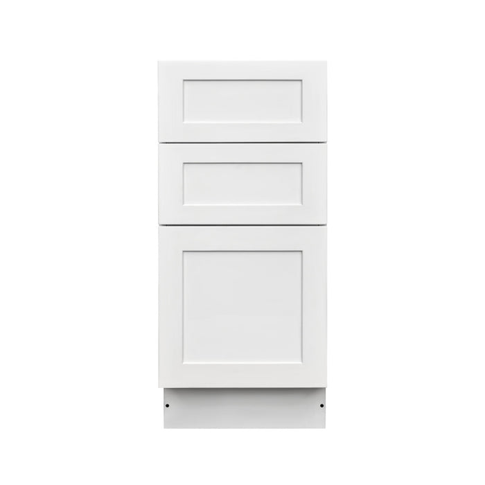 Mallorca White Wood Drawer Base Cabinet 3