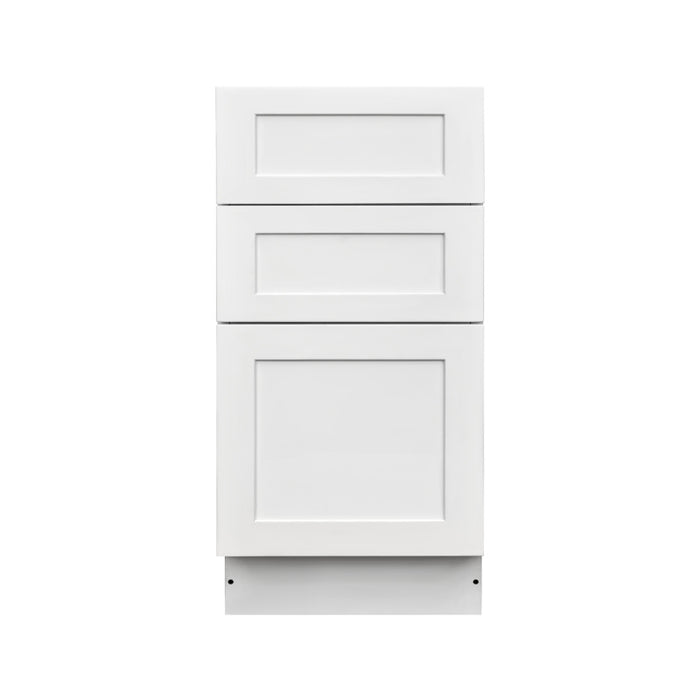 Mallorca White Wood Drawer Base Cabinet 3