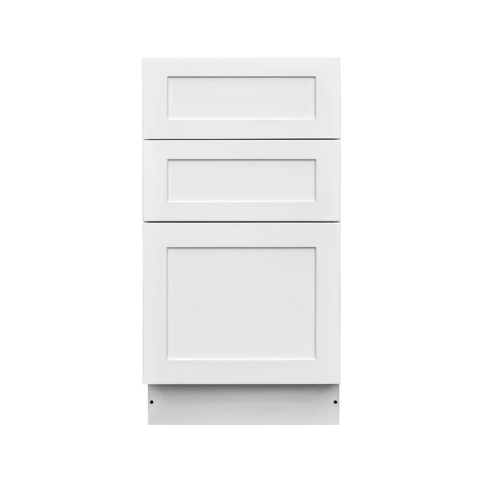 Mallorca White Wood Drawer Base Cabinet 3