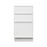 Shady White Wood Drawer Base Cabinet 3