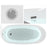White Acrylic Bathtub
