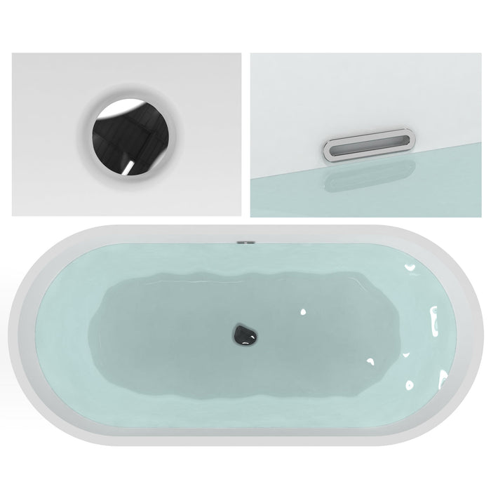 White Acrylic Bathtub