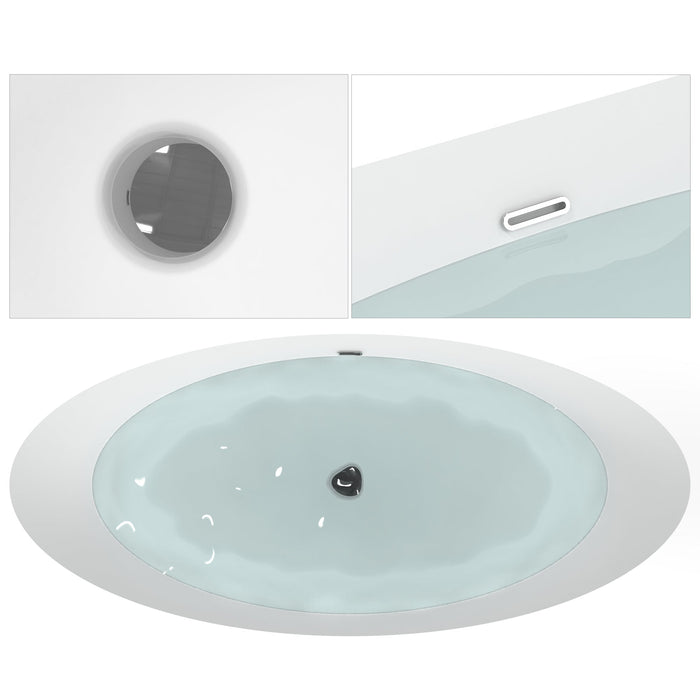 White Acrylic Bathtub