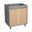 Wallkitchens Wood Black Matte Base Cabinet Black Matte 3