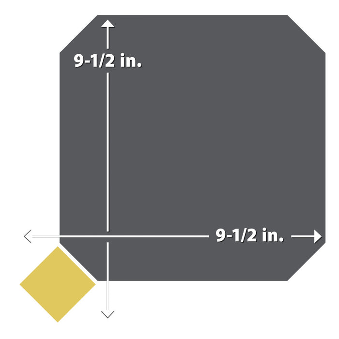 Vaudeville Porcelain Octagon Antracita with Taco Lima Tile Matte 8