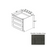 Double Shaker Style Wood Smokey Gray Base Cabinet Smokey Gray 1