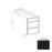 Slim Shaker Style Wood Iron Black Drawer Base Cabinet Iron Black 1