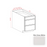 Slim Shaker Style Wood Dove White Drawer Base Cabinet Dove White 1