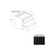 Frameless European Style Wood Matte Black Drawer Base Cabinet Matte Black 1