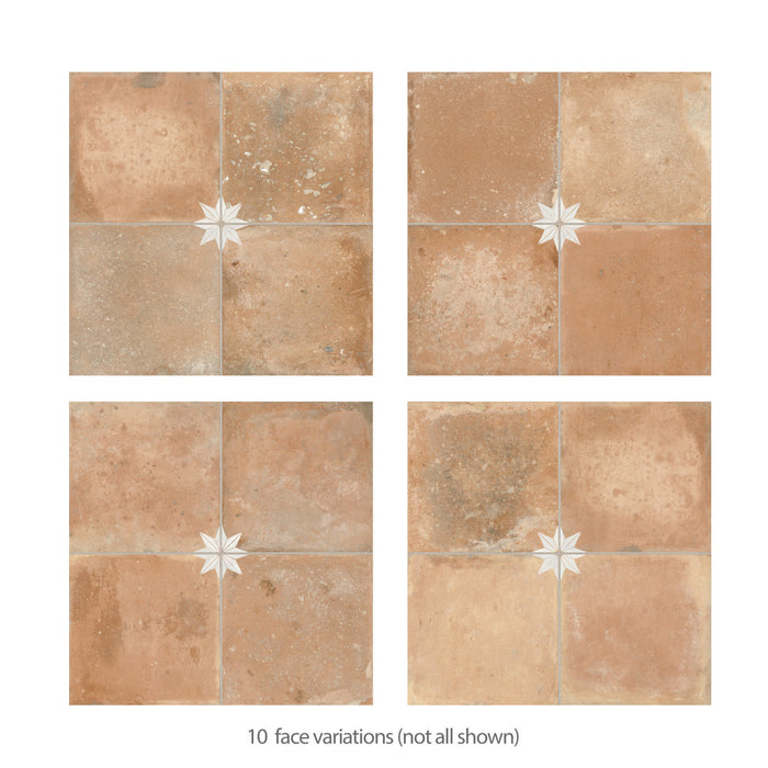 Kings Porcelain Nonna with White Star Tile Mixed 4