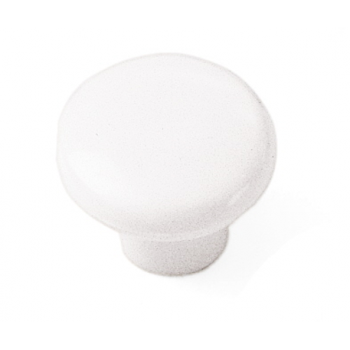 Plastics Zinc Alloy Cabinet Knob White 2