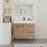Plywood Imitative Oak Bathroom Vanity Imitative Oak 1