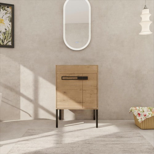 Plywood Imitative Oak Bathroom Vanity Imitative Oak 1