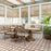 Picket Porcelain Arenta Clay with White Square Tile Matte 2