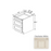 Classic Style Wood Charleston White Vanity Drawer Base Charleston White 1