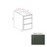 Slim Shaker Style Wood Aston Green Vanity Drawer Base Aston Green 1
