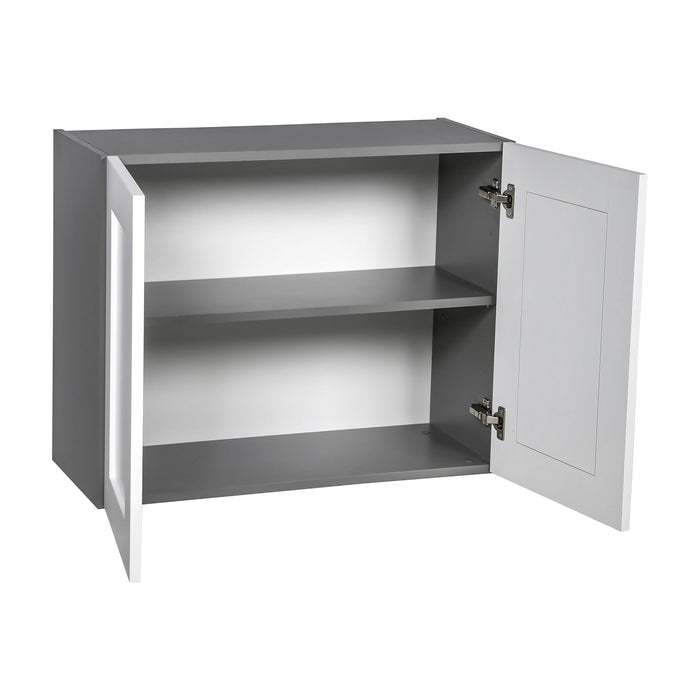 Wallkitchens Wood White Matte Wall Cabinet White Matte 2