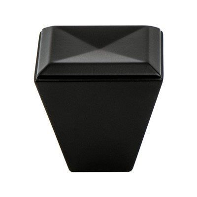 Connections Zinc Matte Black Cabinet Knob  1