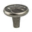 Art Nouveau Zinc Vintage Nickel Cabinet Knob  1