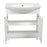 Classic Wood White Matte Bathroom Vanity White Matte 4