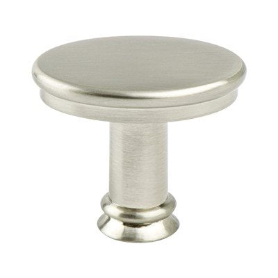 Dierdra Zinc Brushed Nickel Cabinet Knob  1