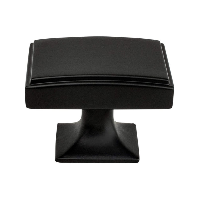 Hearthstone Zinc Matte Black Cabinet Knob  1