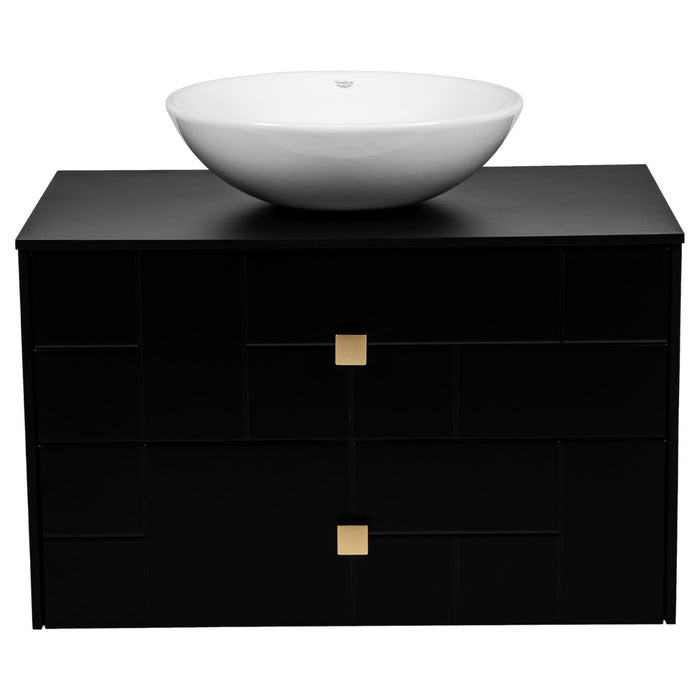 Dune Wood Black Matte Bathroom Vanity Black Matte 5