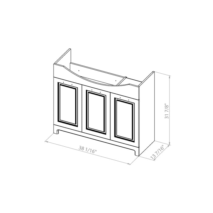 Classic Wood Brown Matte Bathroom Vanity Brown Matte 7